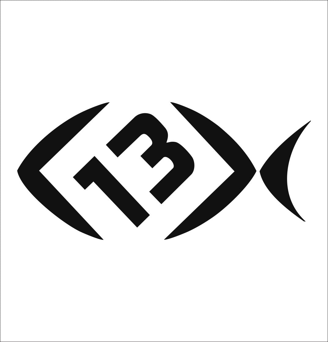13 Fishing decal, sticker