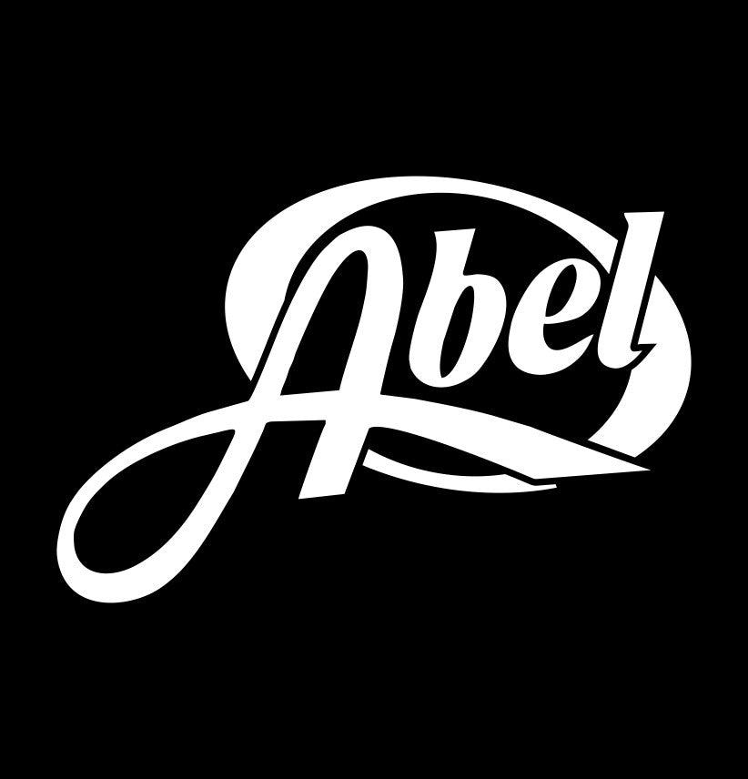 Abel Reels decal, sticker, fishing decal, car sticker