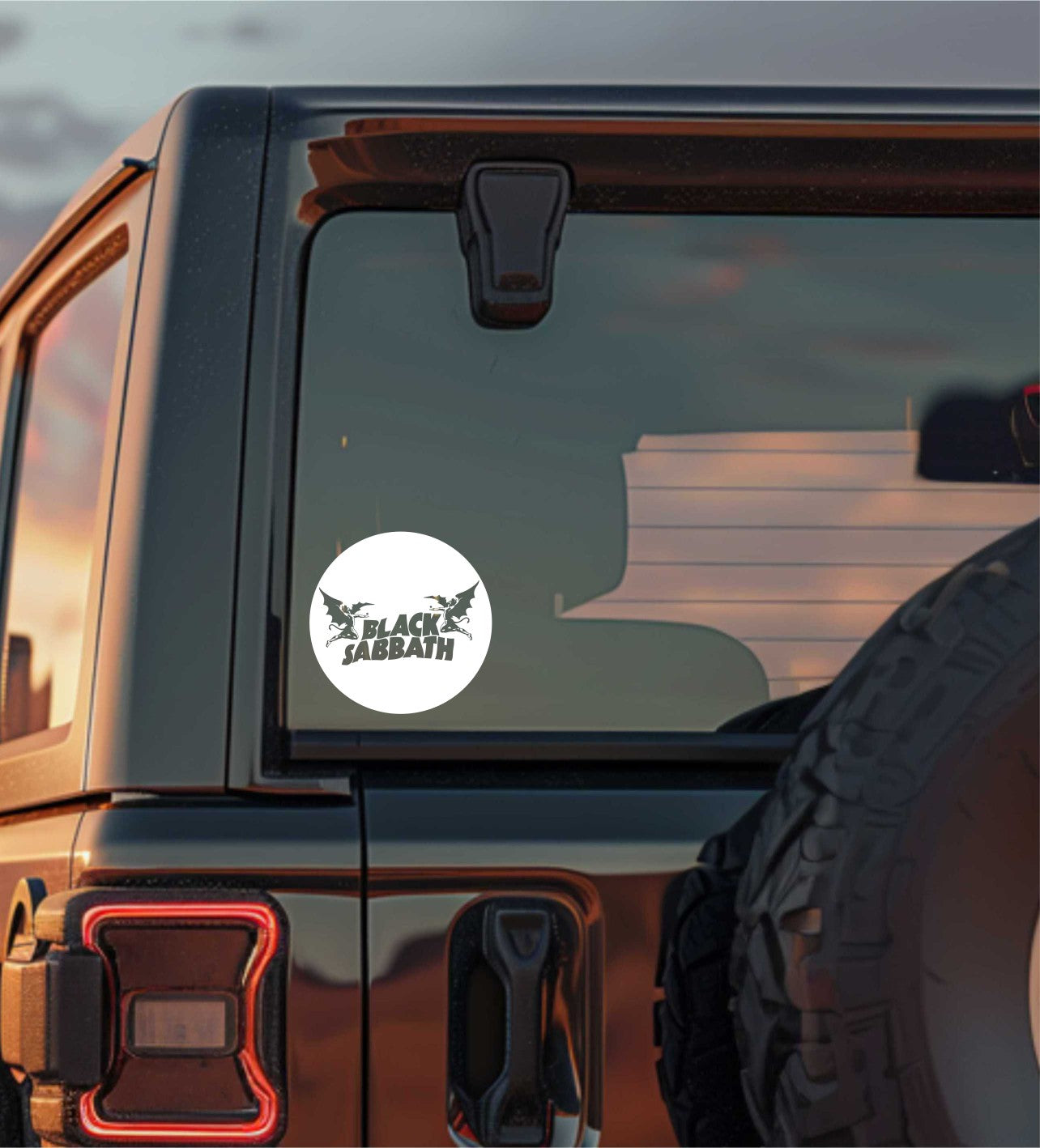 black sabbath band decal, stickerB