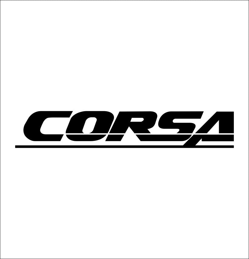 Corsa Exhausts decal, sticker, performance decal, car sticker