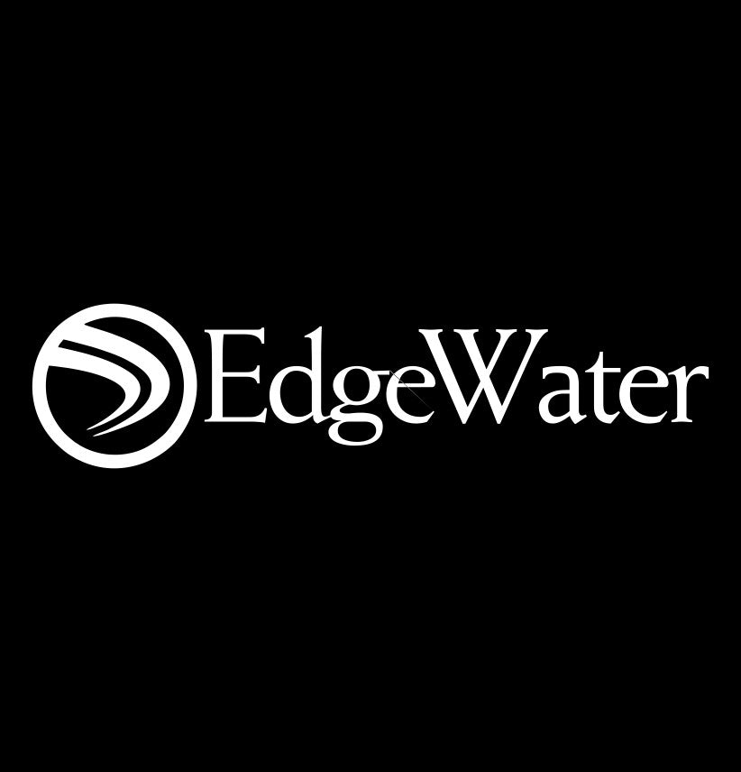 Edgewater Boats decal, sticker, hunting fishing decal, car sticker