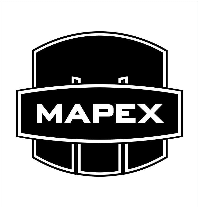 Mapex drums decal, music instrument decal, car decal sticker