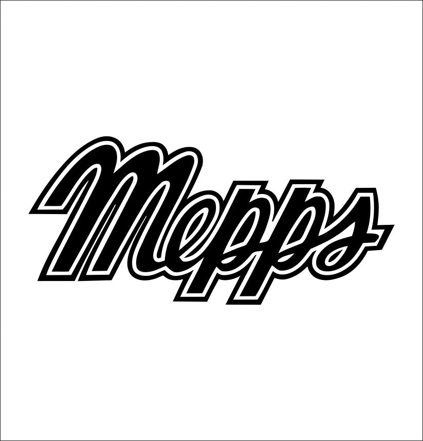 Mepps decal, sticker, hunting fishing decal, car sticker