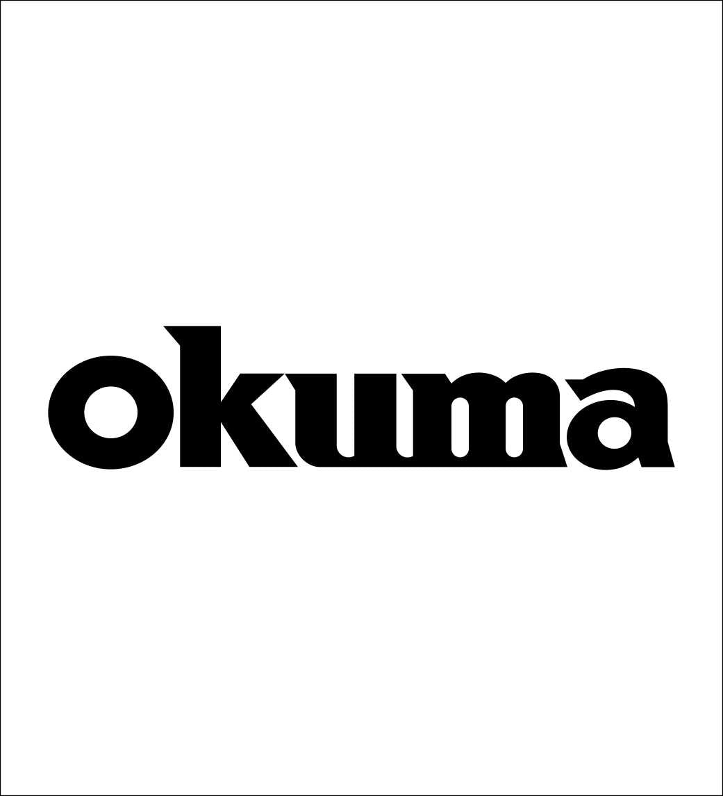 Okuma Fishing decal, sticker, hunting fishing decal, car sticker b