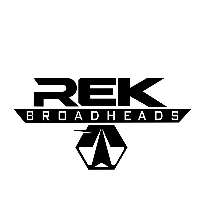 REK Broadheads decal, sticker, hunting fishing decal, car sticker