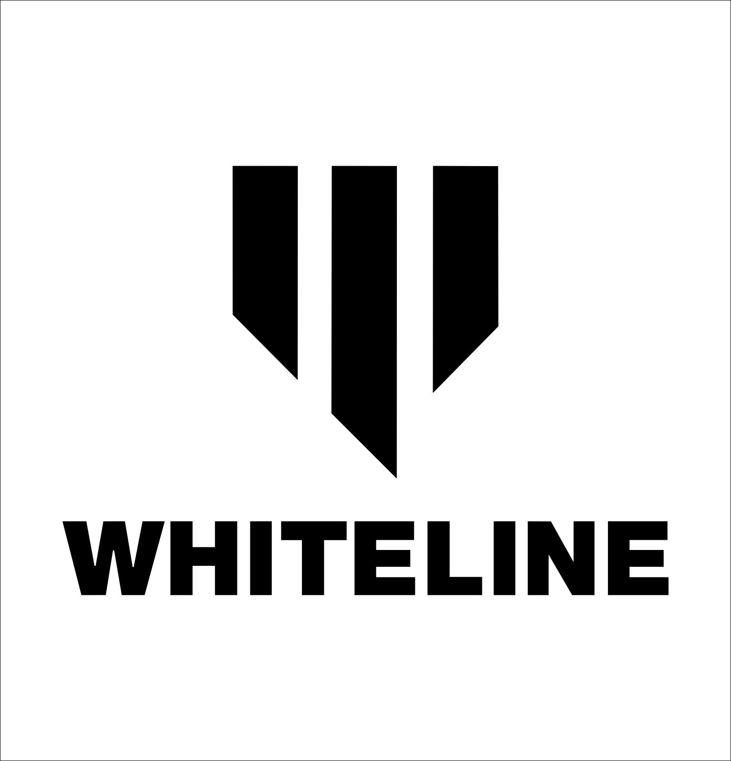 Whiteline Suspension decal, performance car decal sticker