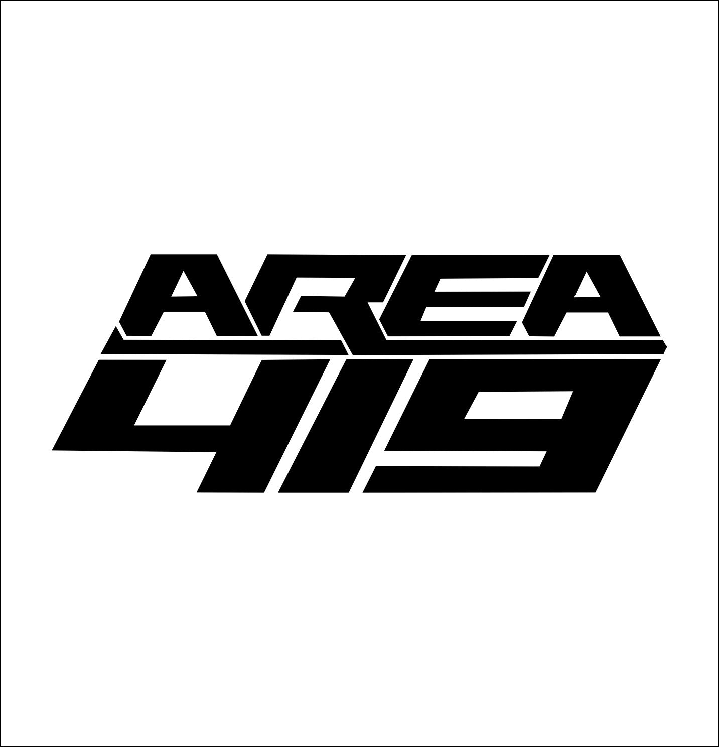 Area 419 decal, sticker, firearm decal