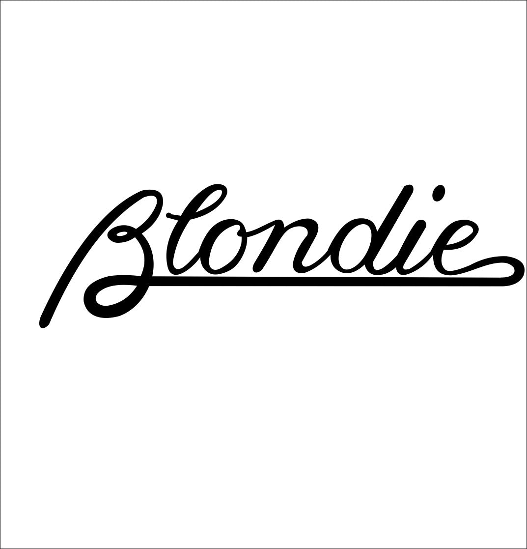 blondie band decal, sticker