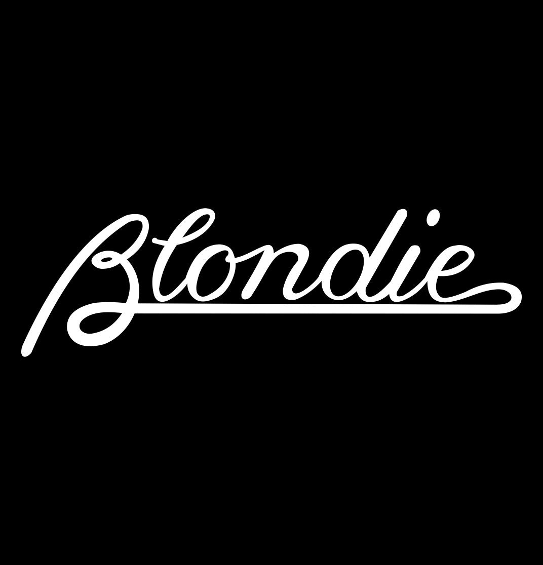 blondie band decal, sticker