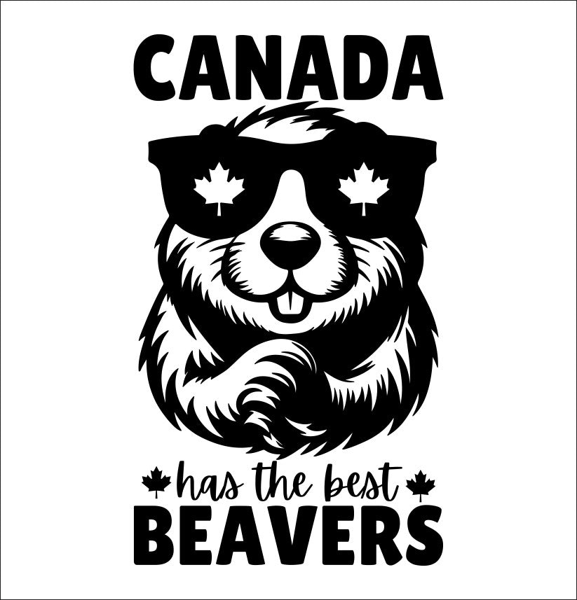 canada has the best beavers decal, sticker, canada sticker, car decal