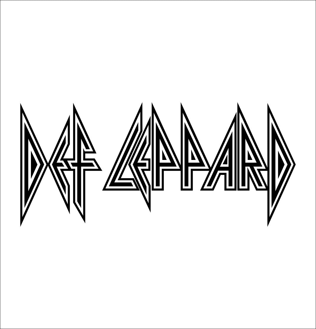 def leppard band decal
