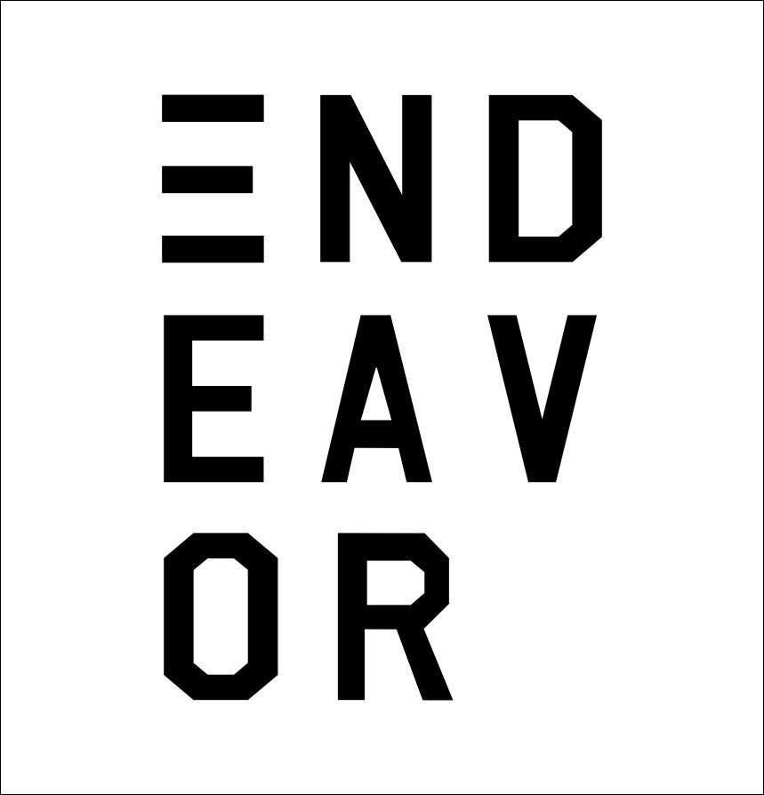 Endeavor Snowboards decal B, sticker