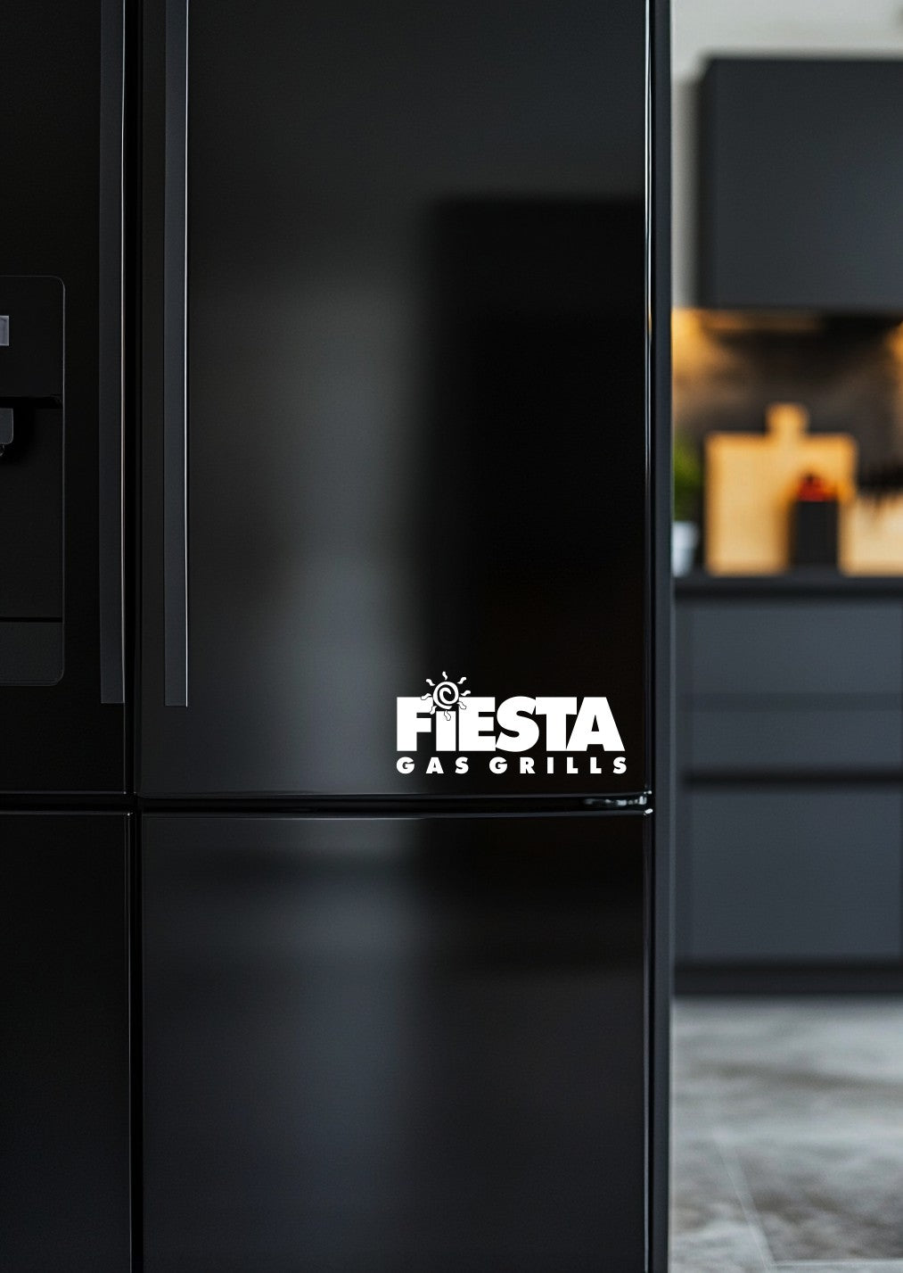 Fiesta Grills decal, barbecue, smoker decals, car decal