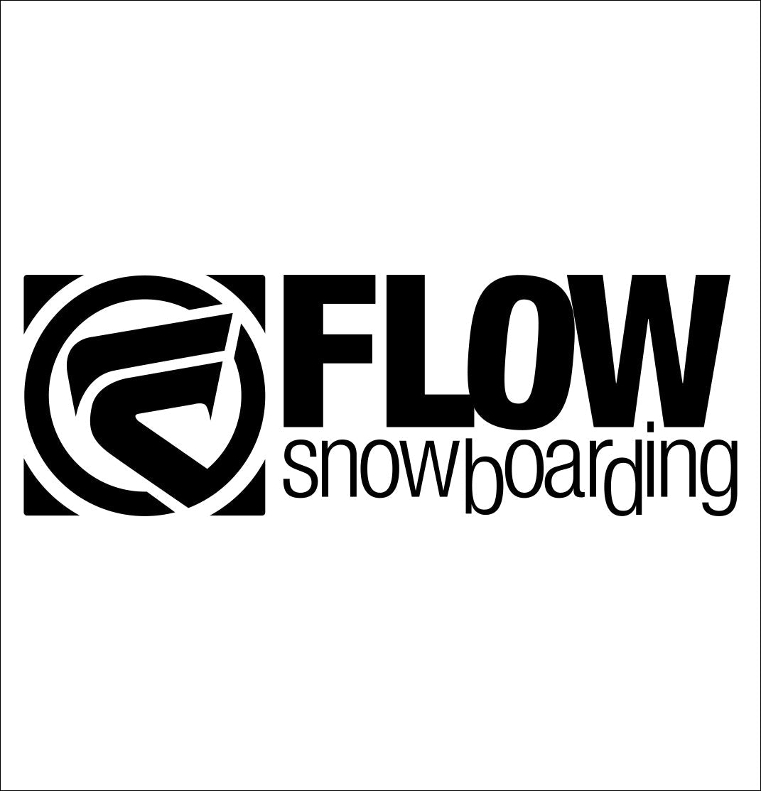 Flow Bindings decal, ski snowboard decal, car decal sticker