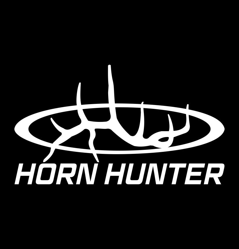 horn hunter decal, sticker, hunting fishing decal, car sticker