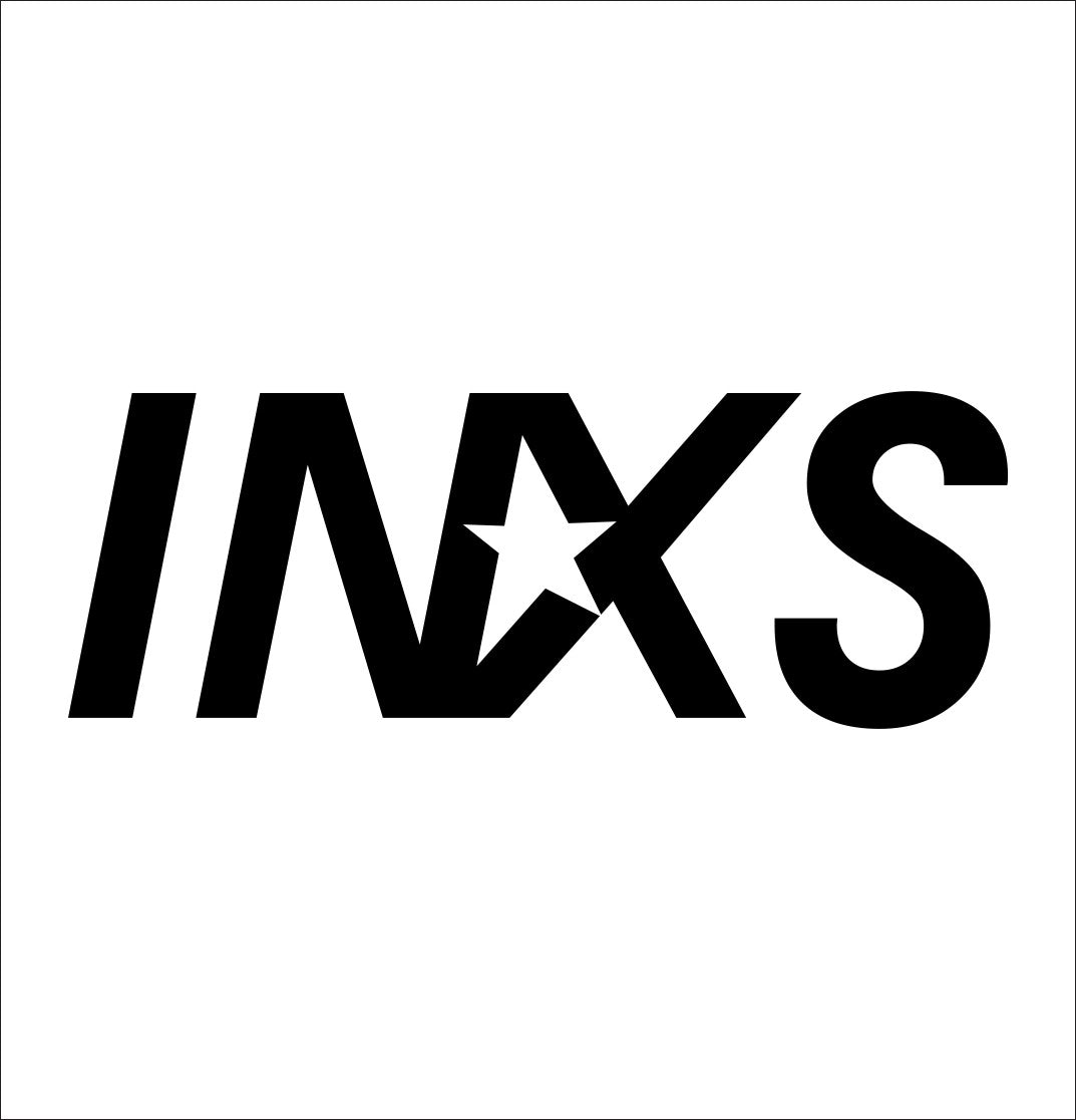 inxs band decal, sticker