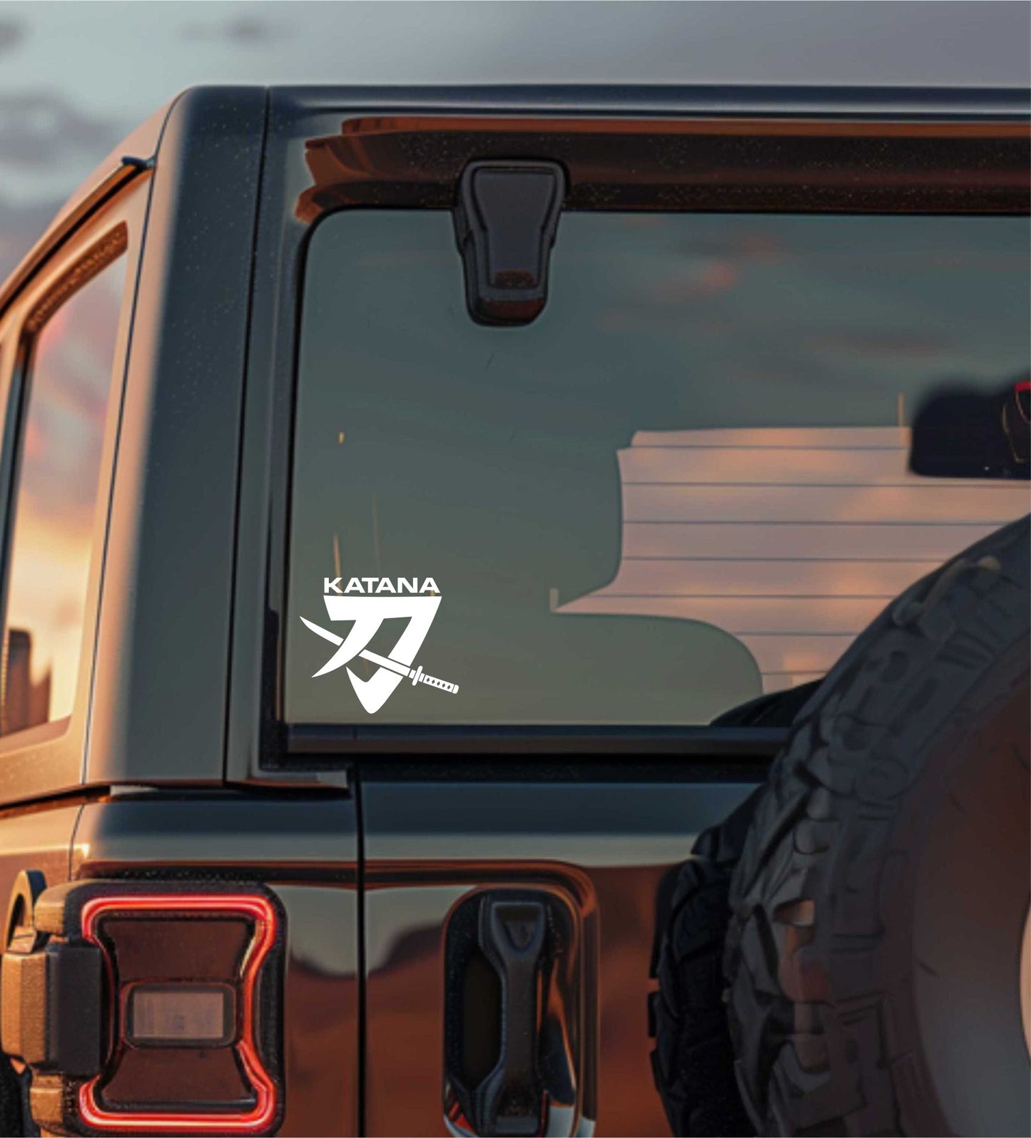 Katana decal, sticker