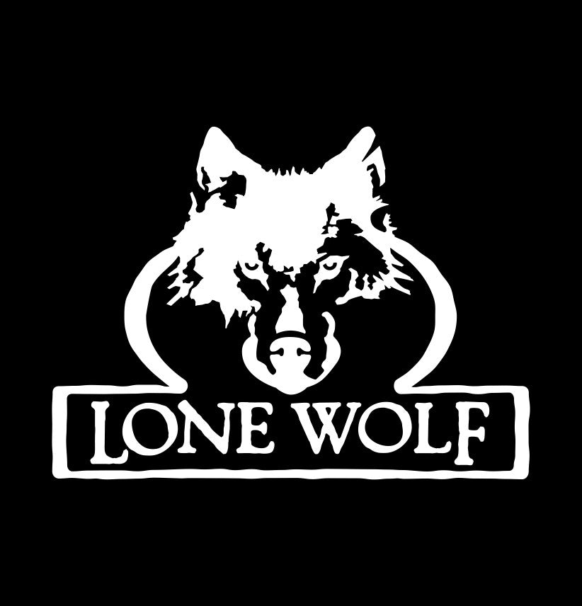 lone wolf tree stands decal, sticker, hunting fishing decal, car sticker