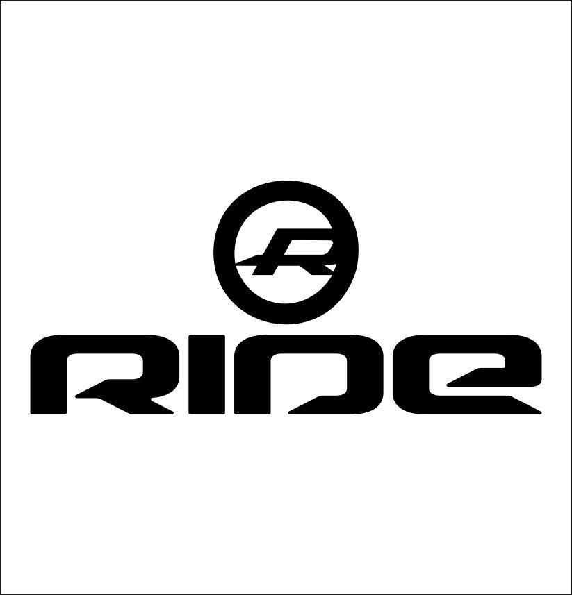 Ride Snowboards decal, sticker, ski decal