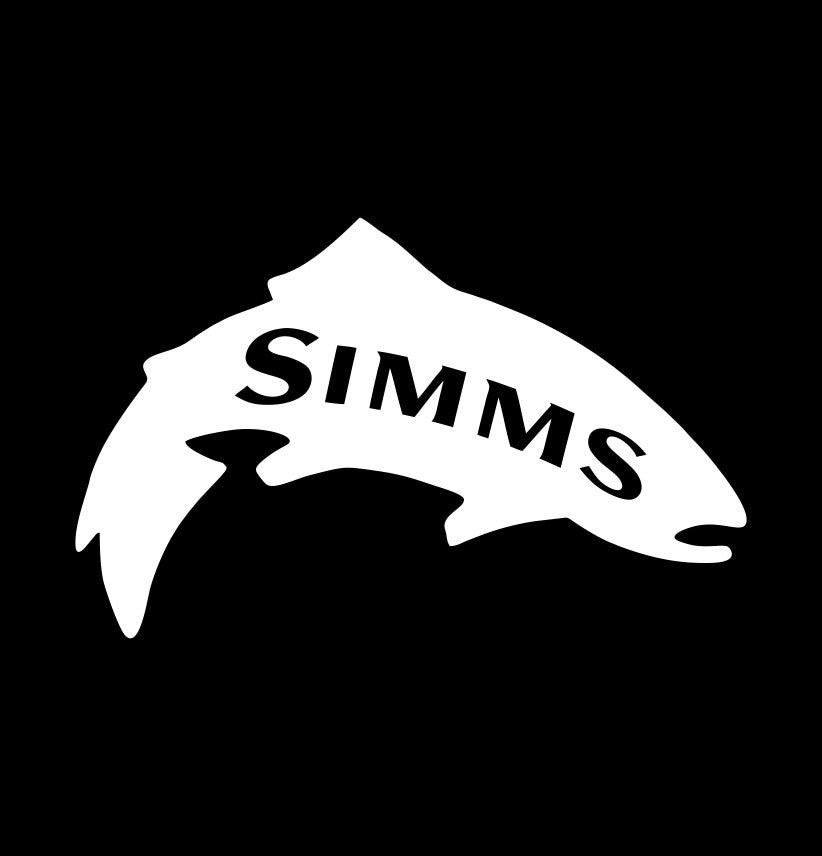 simms decal, sticker, hunting fishing decal, car sticker c