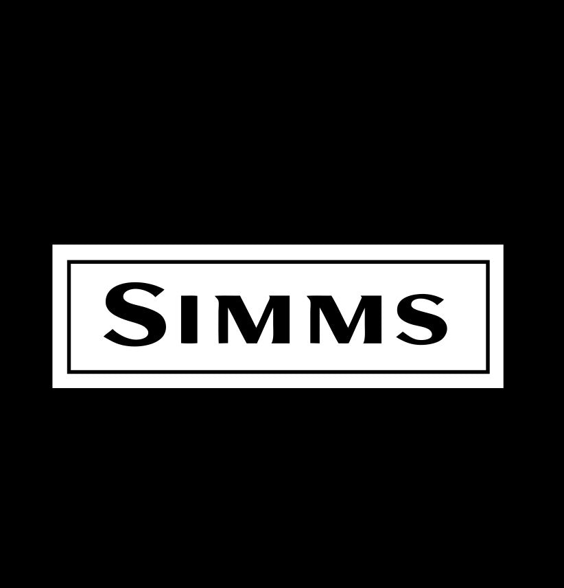 simms decal, sticker, hunting fishing decal, car sticker d