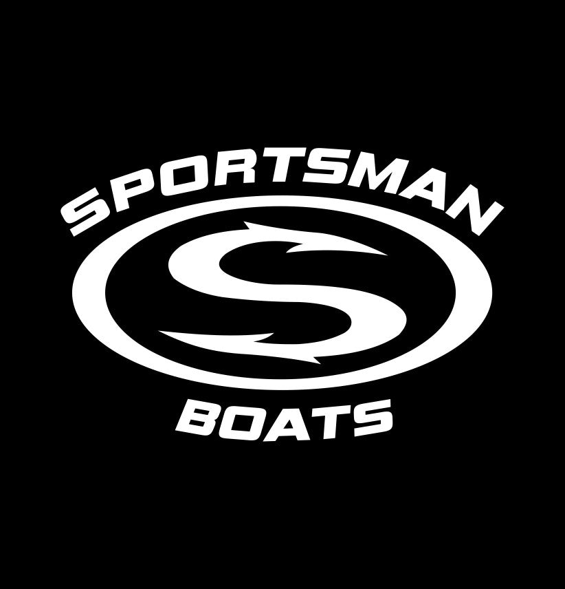 sportsman boats decal, sticker, hunting fishing decal, car sticker b