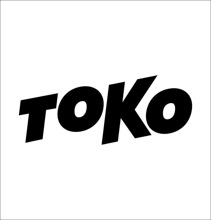 Toko decal, ski snowboard decal, car decal sticker