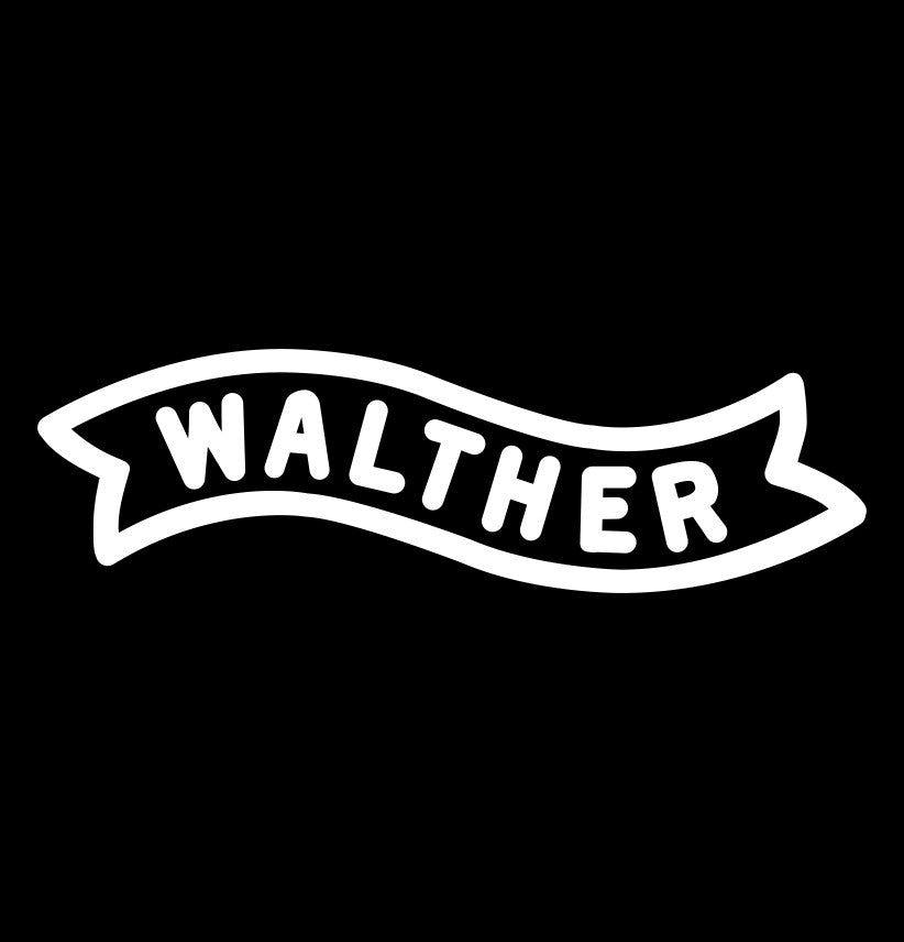 Walther decal, sticker, firearm decal