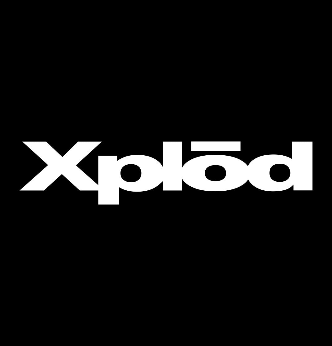 Xplod decal, sticker