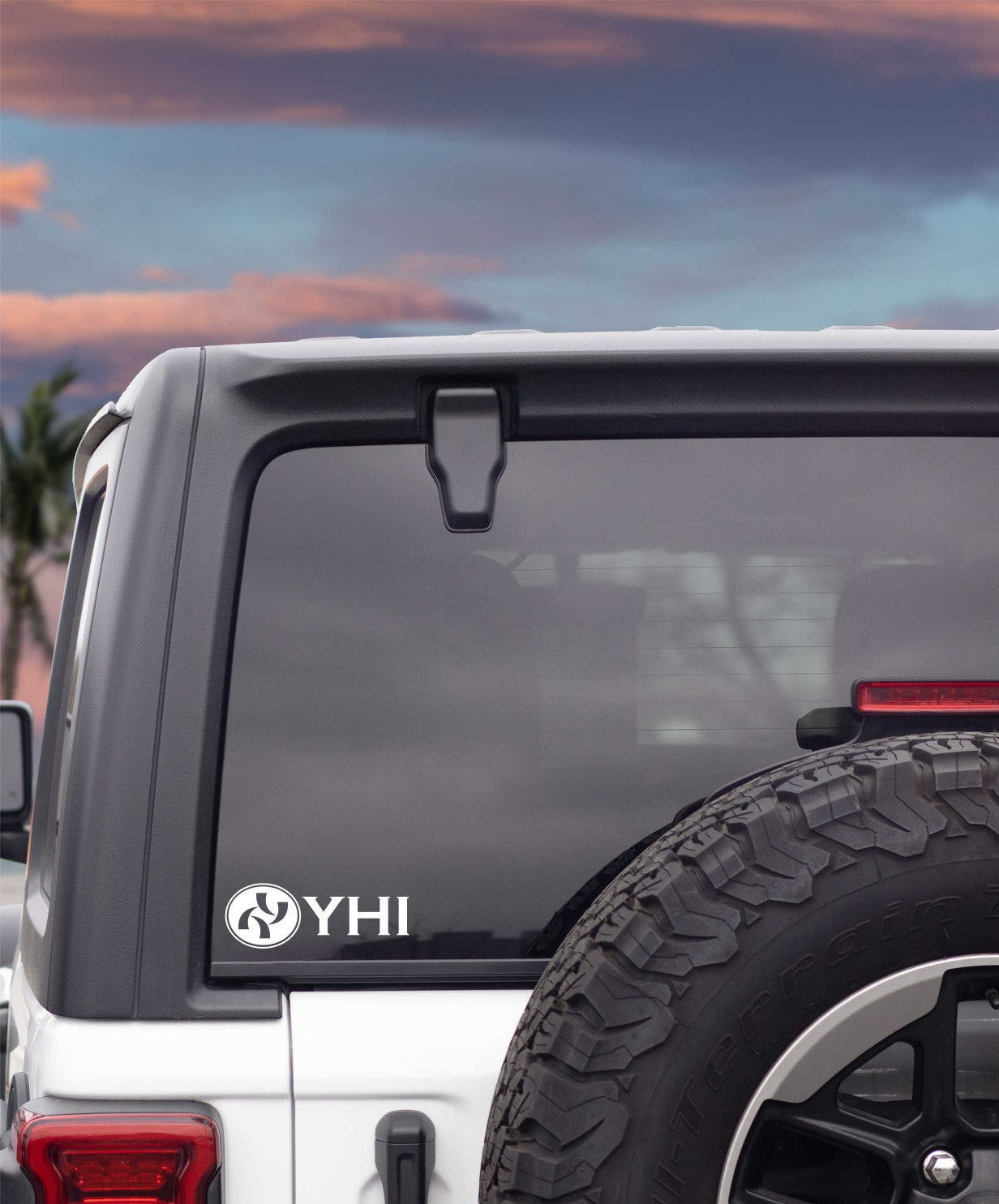 YHI decal, sticker