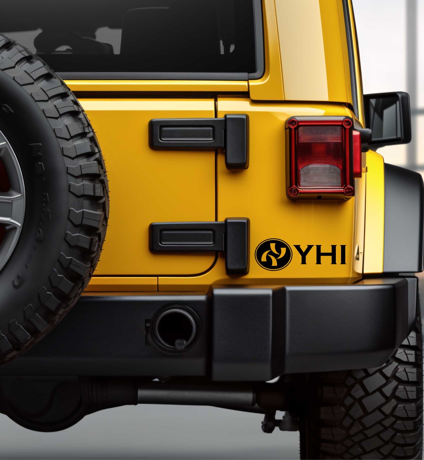 YHI decal, sticker