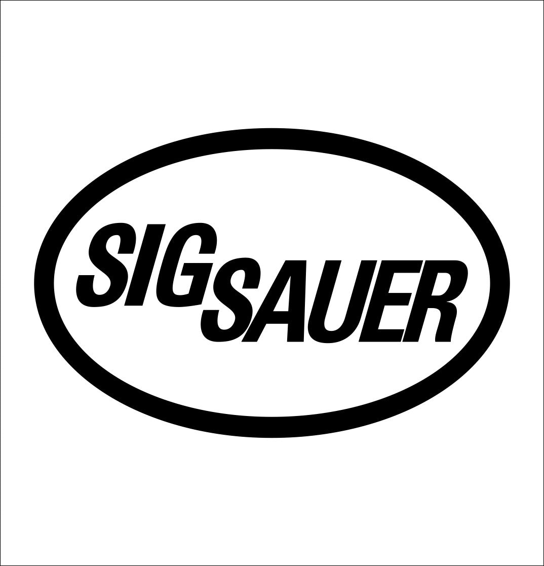 Sig sauer decal, sticker, firearm decal