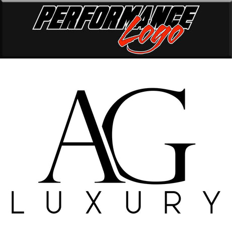 AG Luxury Wheels decal, performance car decal sticker