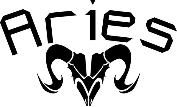 aries 2 zodiac decal - North 49 Decals