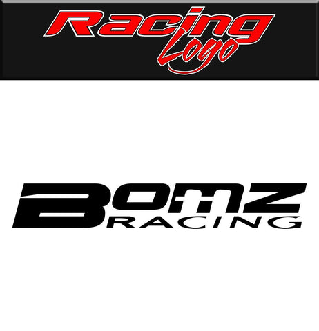 Bomz Racing decal, racing sticker