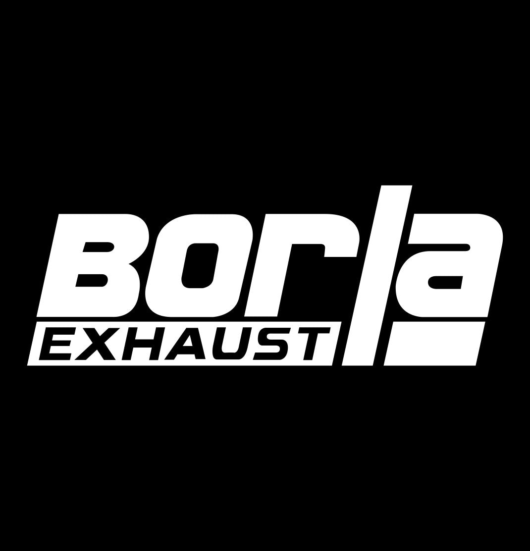 Borla exhaust decal, sticker, performance decal, car sticker