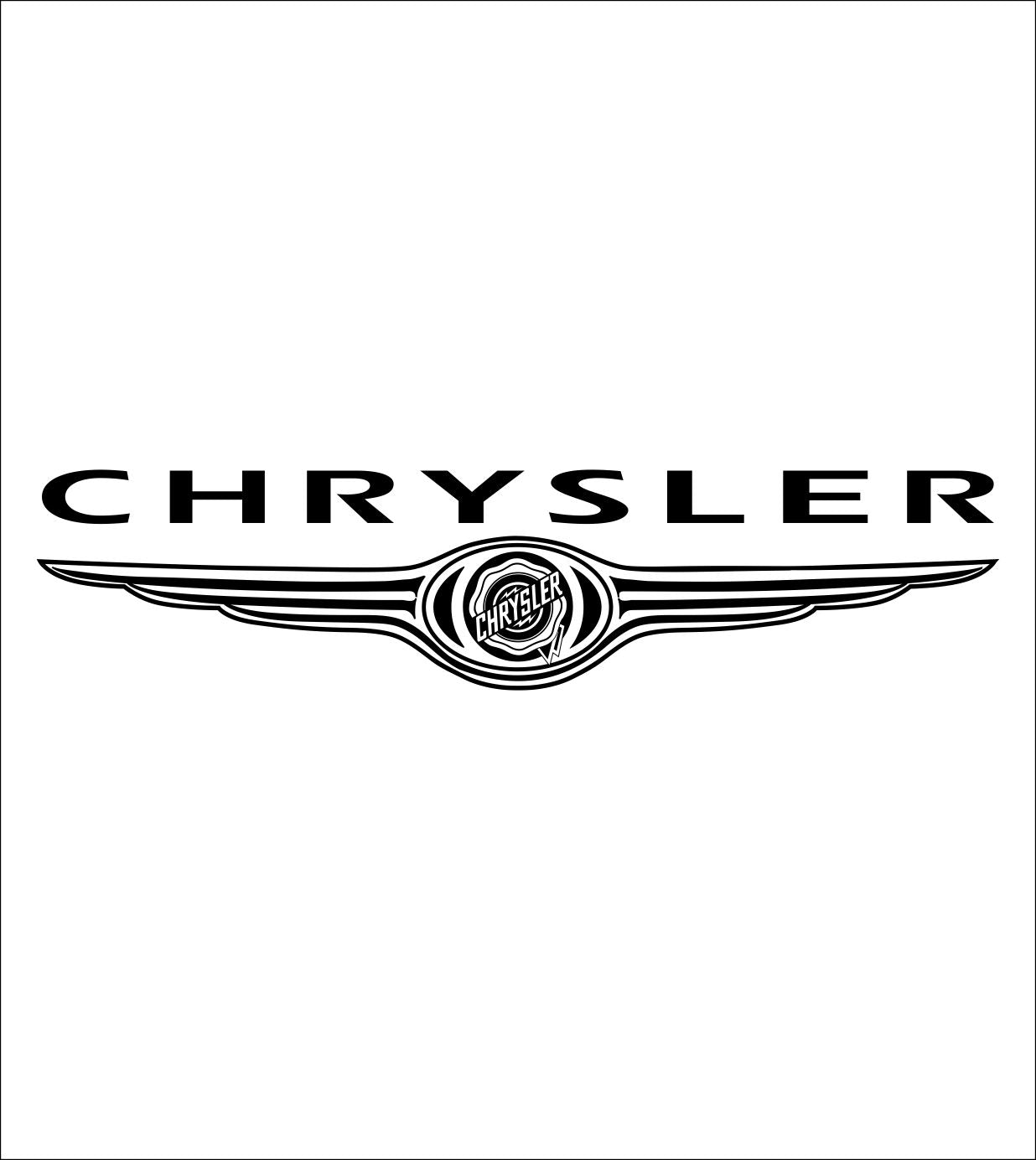 Chrysler decal, sticker, car decal