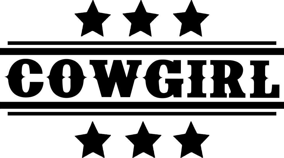 Cowgirl 2 country & western decal - North 49 Decals