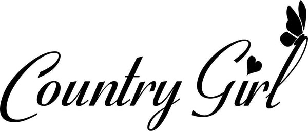 Country girl 2 country & western decal - North 49 Decals