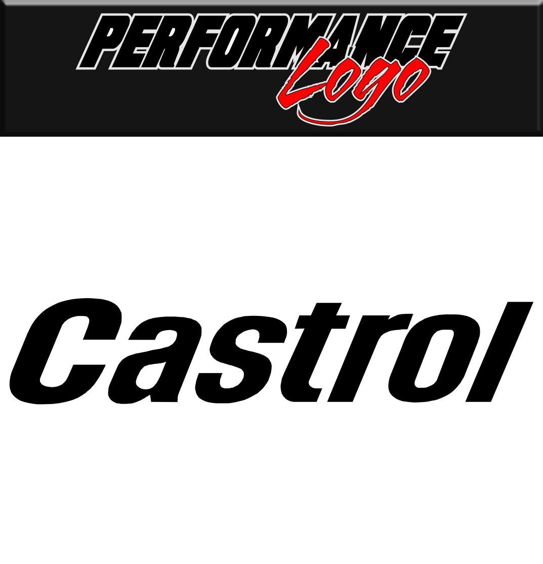 Castrol decal, sticker, performance decal, car sticker