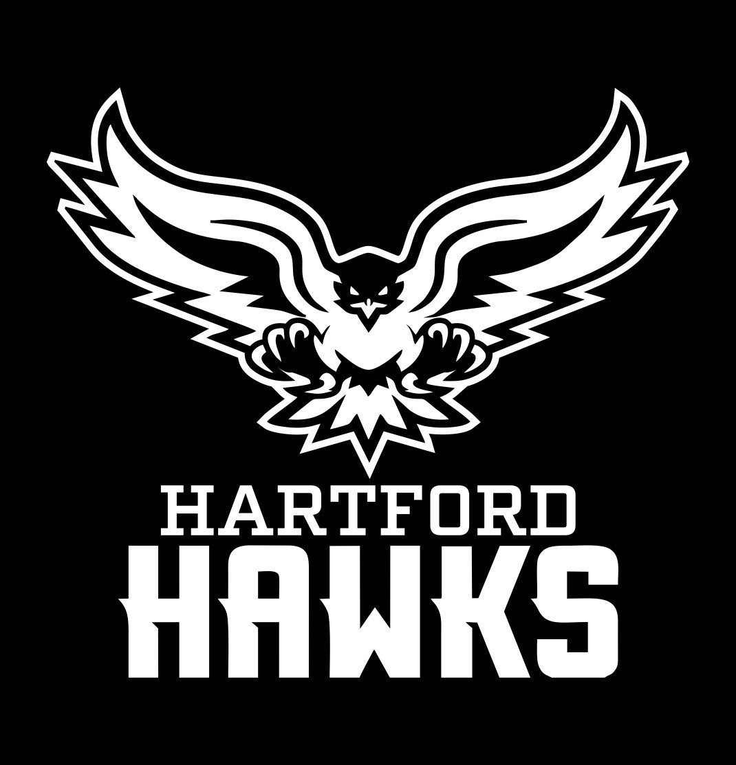 Hartford Hawks decal, car decal sticker, college football