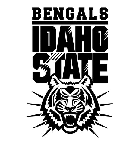 Idaho State Bengals decal, car decal sticker, college football