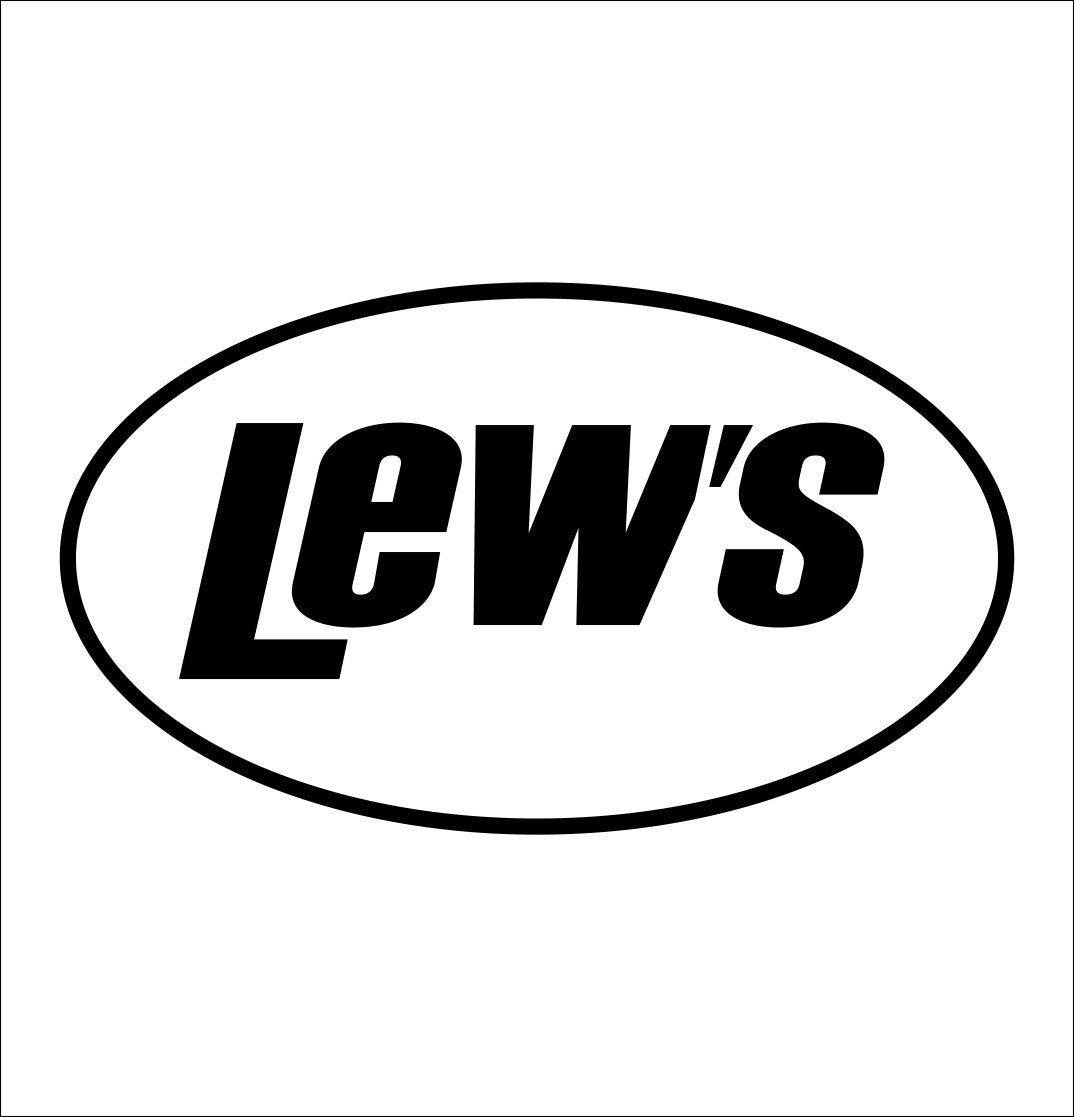 Lew's decal, sticker, hunting fishing decal, car sticker