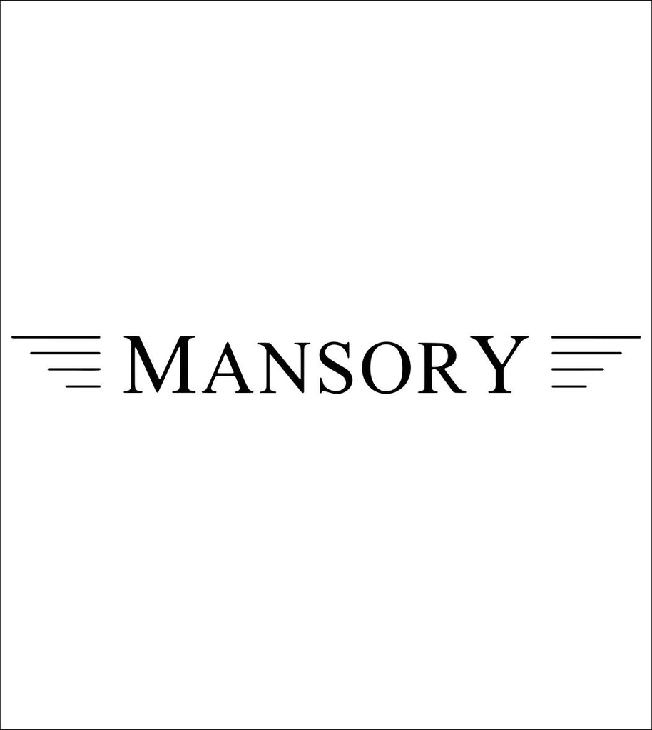 Mansory decal, sticker, car decal