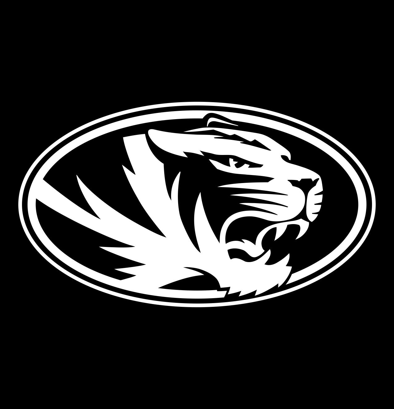 Missouri Tigers decal, car decal sticker, college football