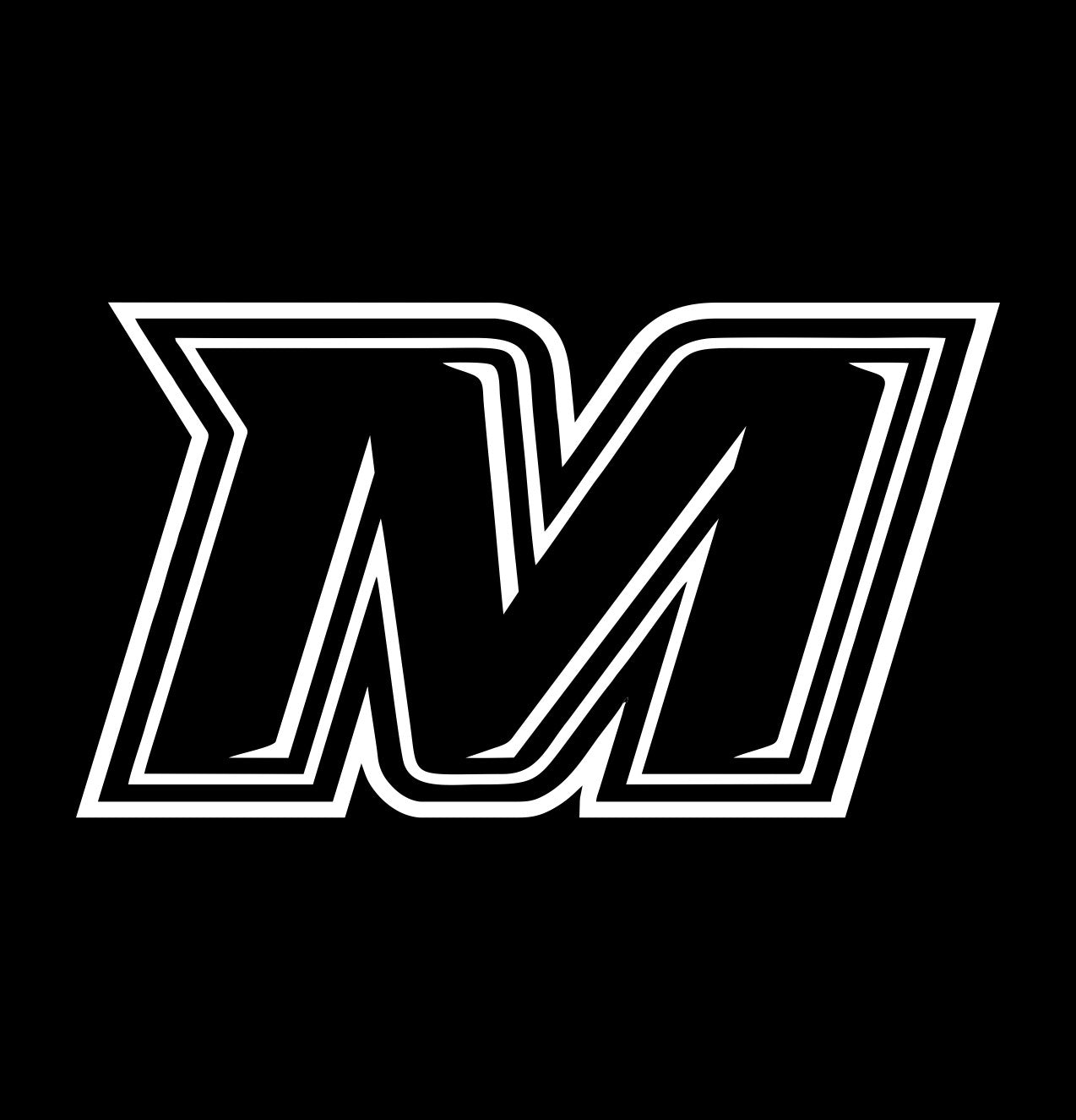 Monmouth Hawks decal, car decal sticker, college football