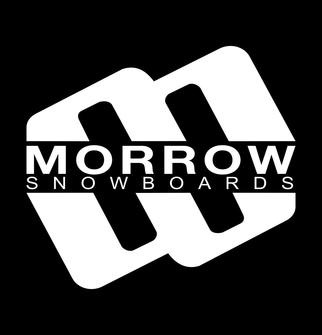 Morrow Snowboards decal, ski snowboard decal, car decal sticker