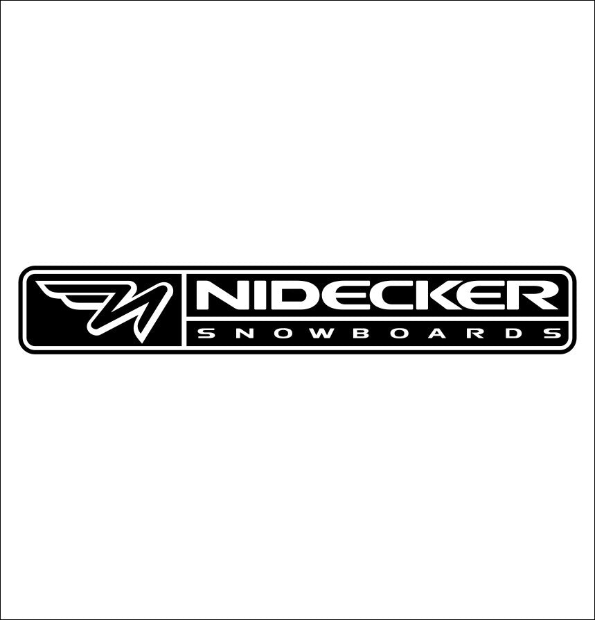 Nidecker decal, sticker, ski snowboard decal