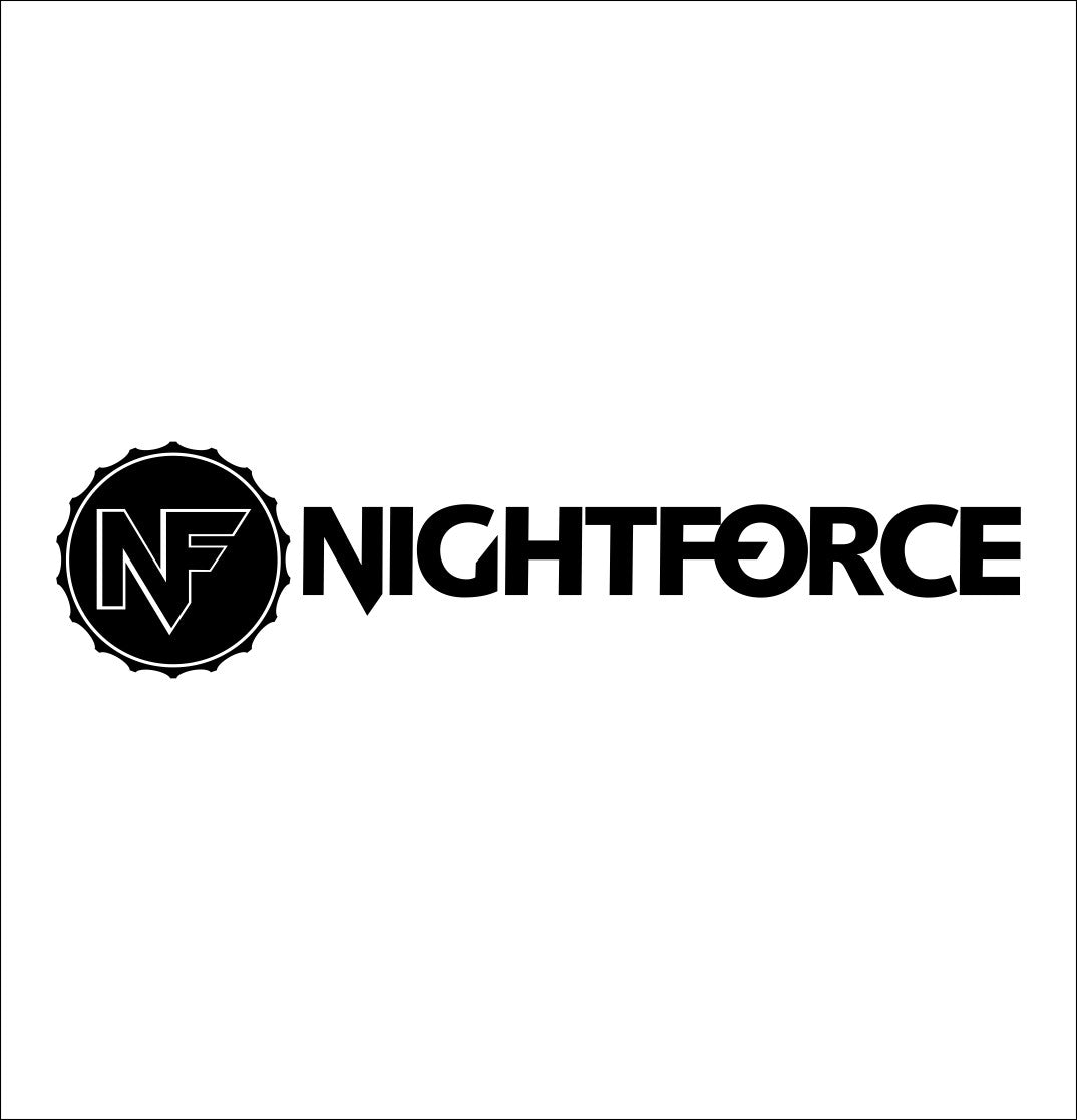 Nightforce Optics decal, sticker, hunting fishing decal, car sticker b