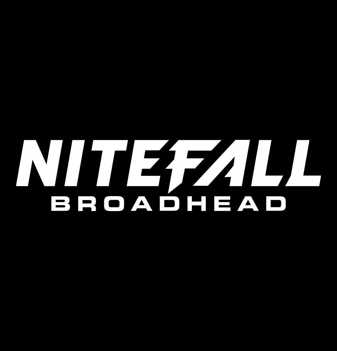 Nitefall Broadhead decal, sticker, hunting fishing decal, car sticker